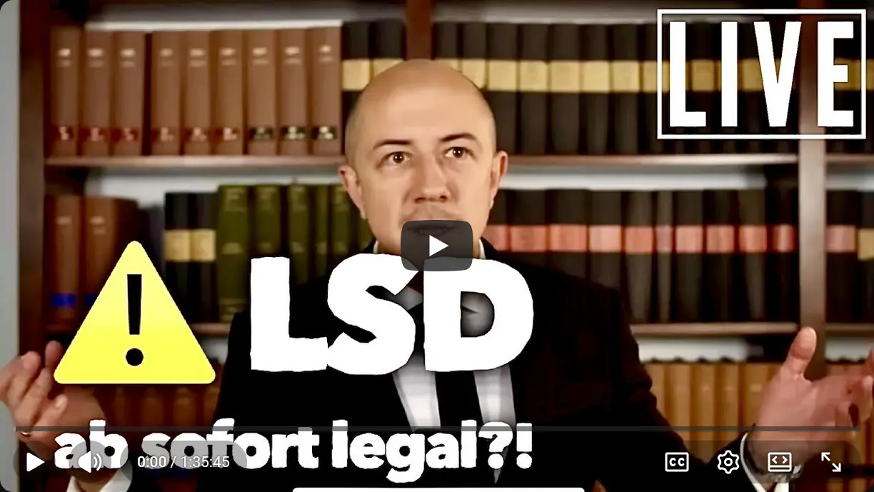 Video-Thumbnail: Strafverteidiger Konstantin Grubwinkler analysiert den NpSG-Kommafehler und bestätigt unabhängig die Rechtsauffassung von Ilja Reimche.